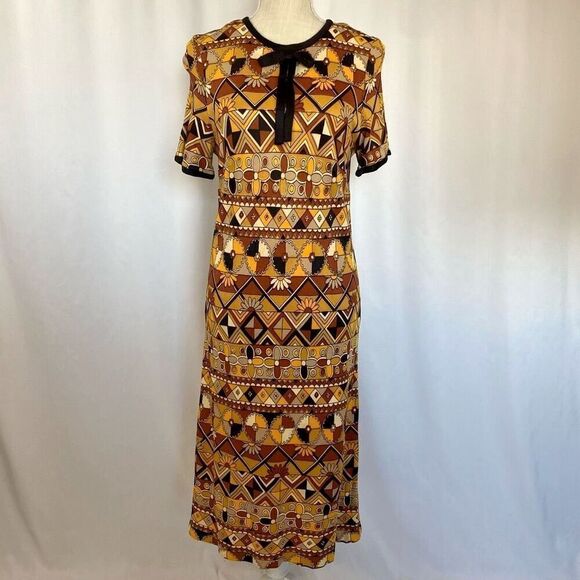 Rare Vintage 60s Westover Walker Mod Dress Midi-Knee Length Womens Floral Retro - Picture 1 of 14